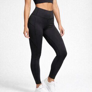 NEW SG Sport High-Waist Leggings With Phone Pockets Black XXS